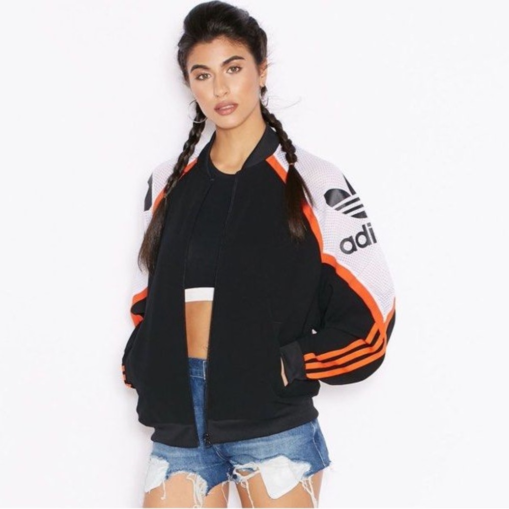 Unisex Adidas Original Basketball Track Crepe Zip Up Jacket